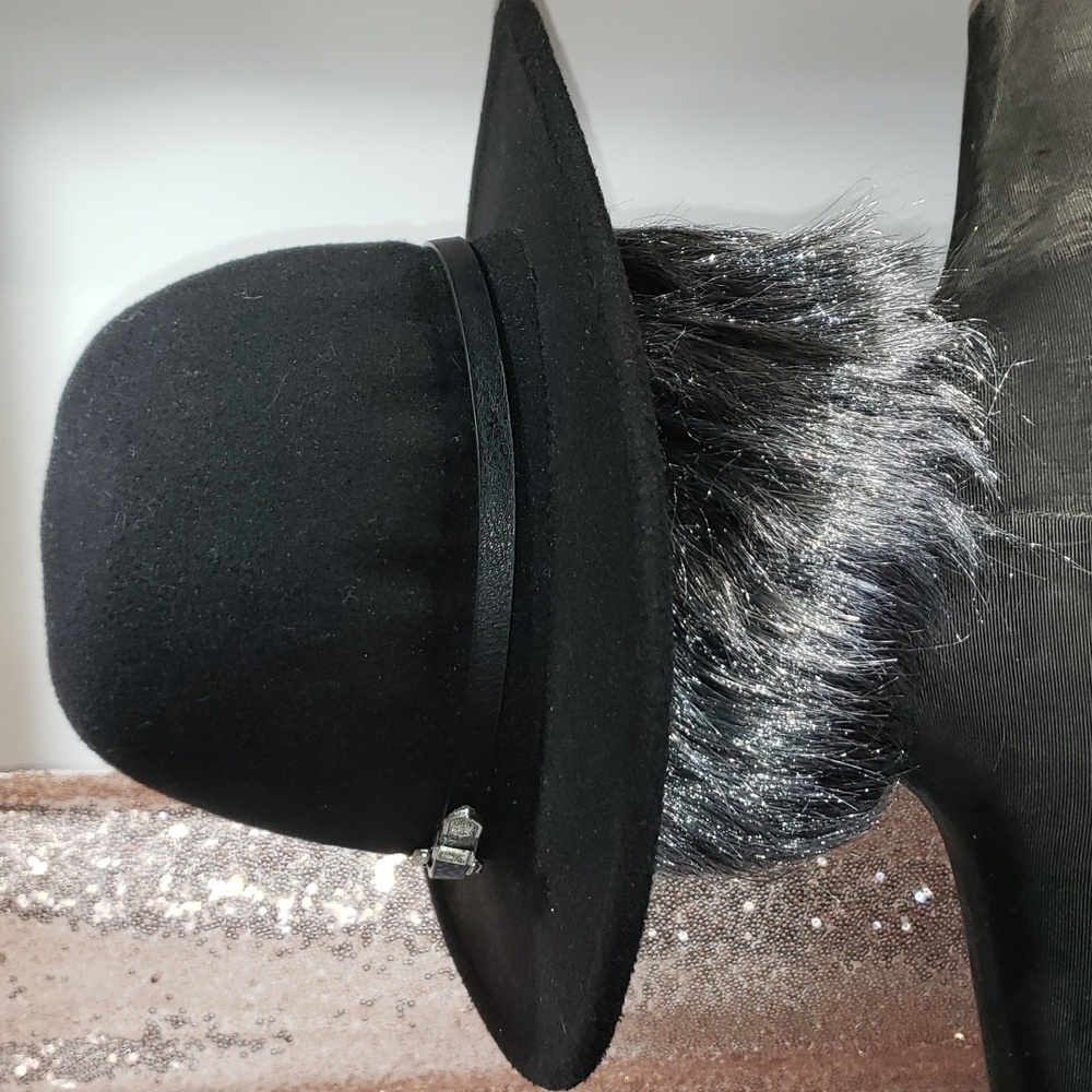 H&M Black Western Style Hat Size M - Picture 4 of 8